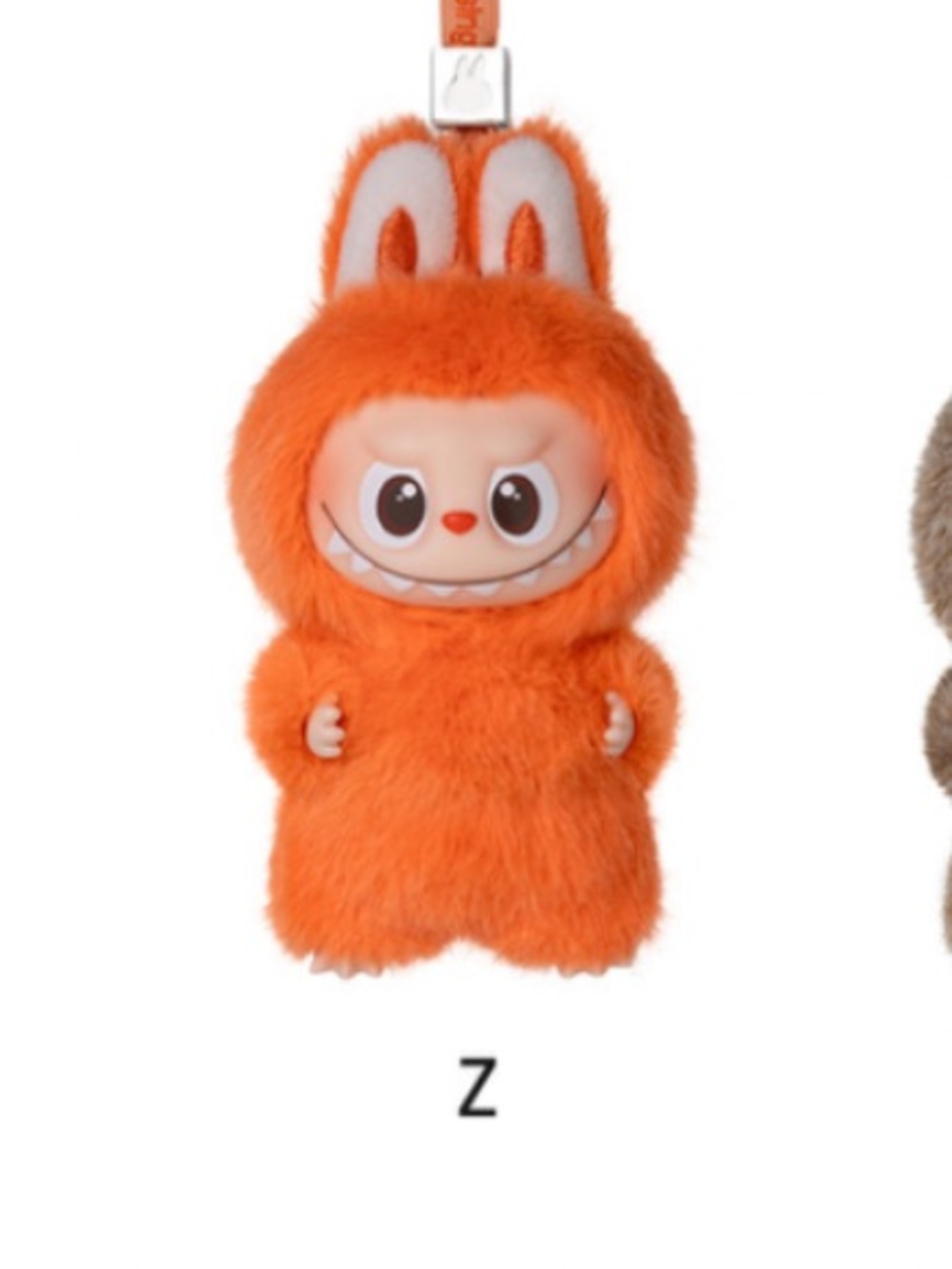 Pop Mart Labubu The Monsters Pin for Love Series Plush Pendant Keychain Z Orange